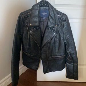 Faux leather jacket